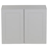 Cambridge Shaker Assembled 30x42x12.5 in. Wall Cabinet with 2 Soft Close Doors in White - Super Arbor
