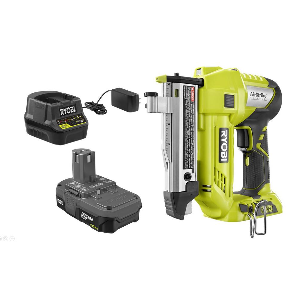 15 Amp 10 in. Sliding Compound Miter Saw and 18-Volt Cordless Airstrike ONE+ Pin Nailer Kit - Super Arbor