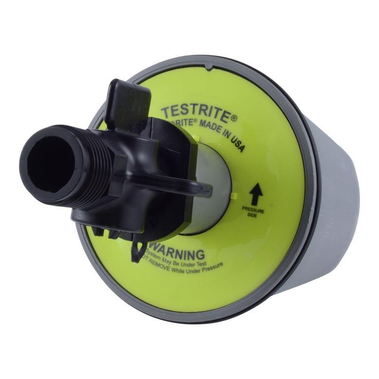 Testrite 3 in. PVC Schedule 40 Test Plug with Valve Fitting
