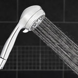 6-Spray 3.3 in. Single Wall Mount Handheld Shower Head in Chrome - Super Arbor