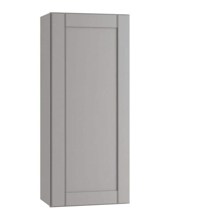 Home Decorators Collection Washington Veiled Gray Plywood Shaker Assembled Wall Kitchen Cabinet Soft Close Left 18 in W x 12 in D x 36 in H