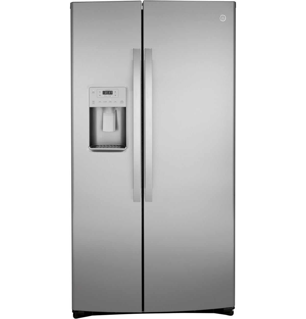 GE 25.1 cu. ft. Side-by-Side Refrigerator in Fingerprint Resistant Stainless Steel, GSS25IYNFS