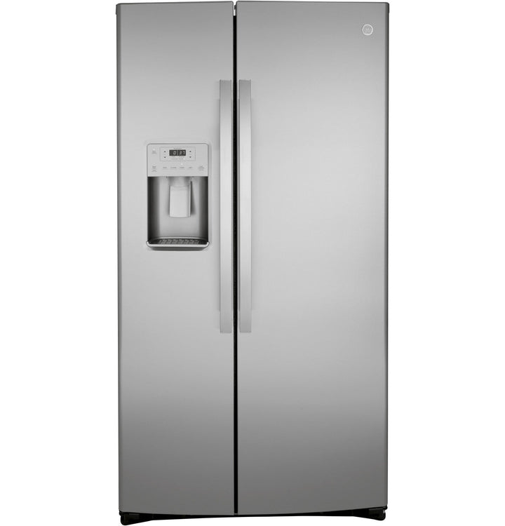 GE 25.1 cu. ft. Side-by-Side Refrigerator in Fingerprint Resistant Stainless Steel, GSS25IYNFS