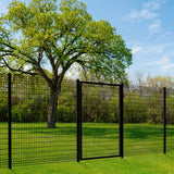 Ironcraft Euro 2-in W Black Powder-coat Steel Decorative Metal Security Universal Fence Post