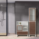 Teamson Home Tyler 15-in x 65.5-in x 13-in White, Wood Freestanding Linen Cabinet