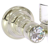 Allied Brass Carolina Crystal Polished Nickel Brass Bath Accessory Set