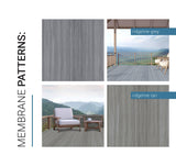 Dec-Tec Ridgeline Tan PVC Deck Flooring Roll, 92.5 Sq. Feet, 180-in x 74-in, Water Resistant, DIY Peel and Stick