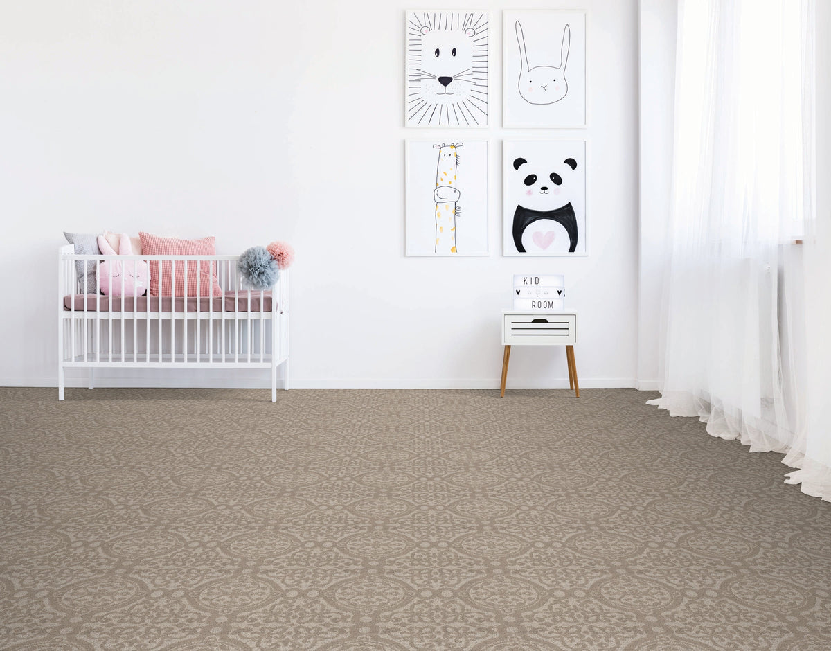 STAINMASTER Essentials So Happy Sea Birds Pattern Indoor Carpet, 12-ft Roll Width, 35 oz/sq yd