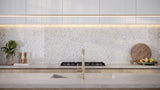 Satori Bianco Palazzo 12-in x 12-in Polished Porcelain Marble Look Hexagon Mosaic Floor and Wall Tile (0.97-sq. ft/ Piece)