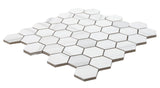 Satori Zebrino Ash 12-in x 12-in Polished Porcelain Marble Look Hexagon Mosaic Floor and Wall Tile (0.97-sq. ft/ Piece)