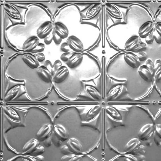 From Plain to Beautiful in Hours 2-ft x 2-ft Lilac Steel (Unfinished) Steel Surface-mount Ceiling Tile (6-Pack, 24-sq ft / Case)