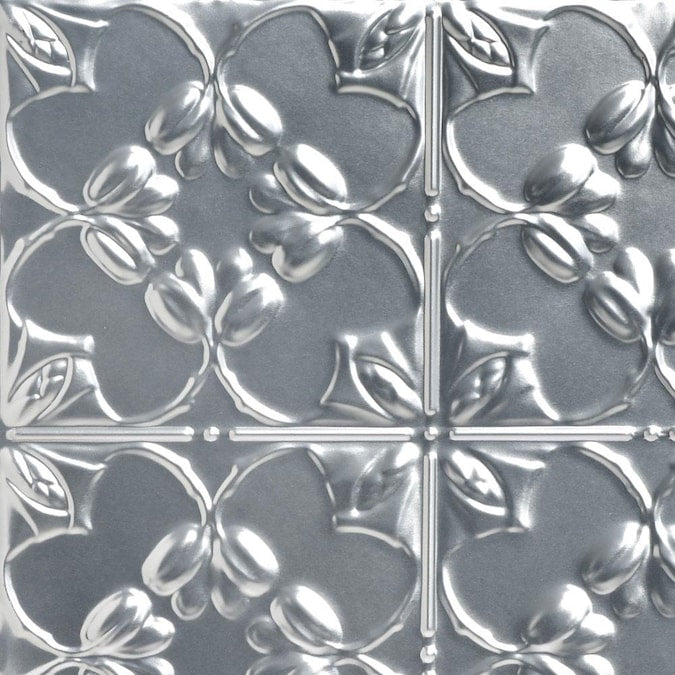 From Plain to Beautiful in Hours 2-ft x 2-ft Lilac Lacquered Steel Surface-mount Ceiling Tile (6-Pack, 24-sq ft / Case)