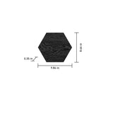 Satori Sedona Midnight 8-in x 10-in Matte Porcelain Hexagon Floor and Wall Tile (7.43-sq. ft/ Carton)