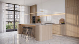 Satori Bianco Palazzo 12-in x 24-in Polished Porcelain Marble Look Floor and Wall Tile (1.94-sq. ft/ Piece)