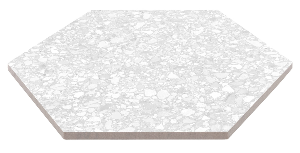 Satori Aurora Pearl 8-in x 10-in Matte Porcelain Hexagon Floor and Wall Tile (0.44-sq. ft/ Piece)