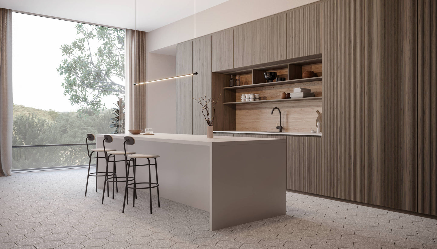 Satori Aurora Pearl 8-in x 10-in Matte Porcelain Hexagon Floor and Wall Tile (0.44-sq. ft/ Piece)