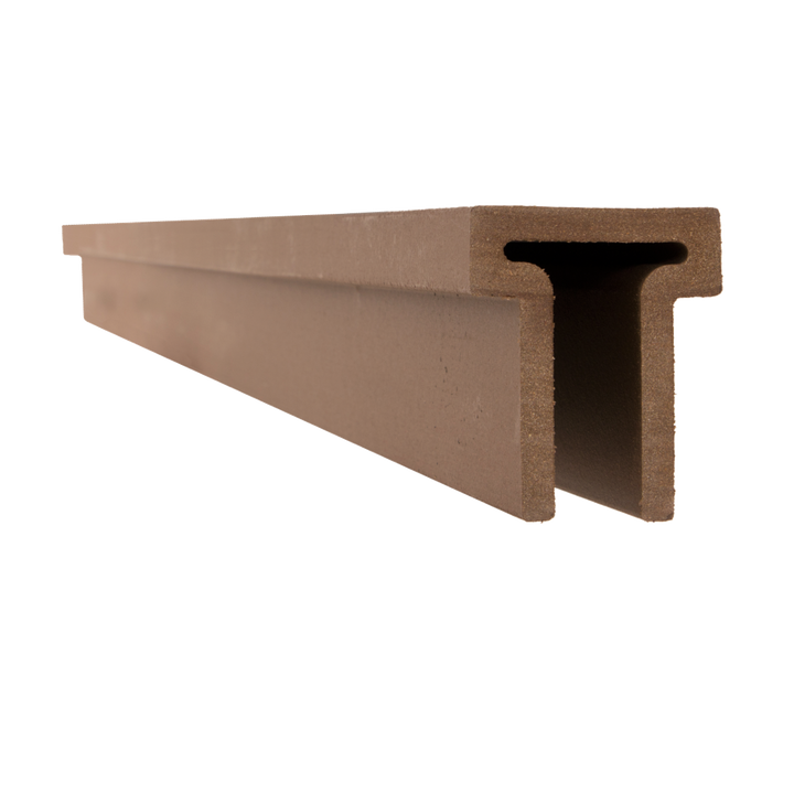 Trex Fencing 4-in x 7-in W x 8-ft L Saddle Composite Fence Rail