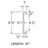 Trex Fencing 1-in x 6-in W x 8-ft H Winchester Grey Composite Fence Picket