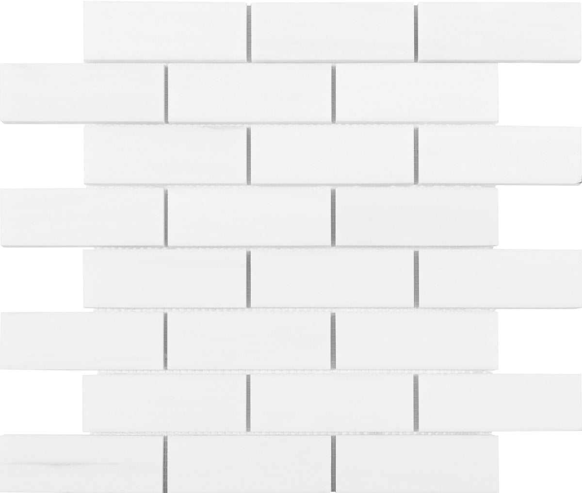 Satori Bianco Dolomite 12-in x 12-in Polished Natural Stone Marble Look Mosaic Wall Tile (0.97-sq. ft/ Piece)