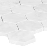 Satori Venatino 12-in x 12-in Polished Natural Stone Marble Look Hexagon Mosaic Wall Tile (0.95-sq. ft/ Piece)
