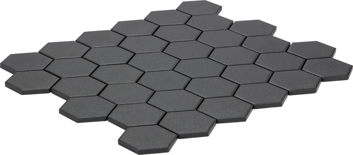 Satori Carbon Matte 12-in x 12-in Matte Porcelain Hexagon Floor and Wall Tile (0.9-sq ft/ Piece)