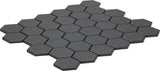 Satori Carbon 11-in x 12-in Matte Porcelain Hexagon Mosaic Floor and Wall Tile (0.9-sq. ft/ Piece)