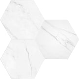 Satori Regent Carrara Nevoso 8-in x 10-in Matte Porcelain Hexagon Floor and Wall Tile (0.44-sq. ft/ Piece)