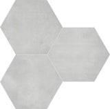 Satori Nouveau Greige 7-in x 8-in Matte Porcelain Encaustic Hexagon Floor and Wall Tile (0.28-sq. ft/ Piece)
