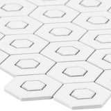 Satori Hudson Brilliant White 12-in x 12-in Matte Porcelain Honeycomb Wall Tile (0.94-sq ft/ Piece)