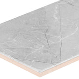 Satori Regent Paladium Glossy 4-in x 12-in Ceramic Marble-Look Wall Tile (0.32-sq ft per Piece)