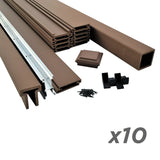 Trex Fencing 6-ft H x 8-ft W 10-Pack Saddle Board-on-board Privacy Composite Fence Panel