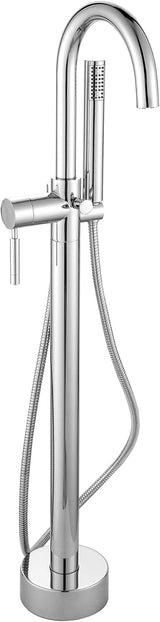 Ove Decors Athena Chrome 1-Handle Freestanding Bathtub Faucet with Hand Shower