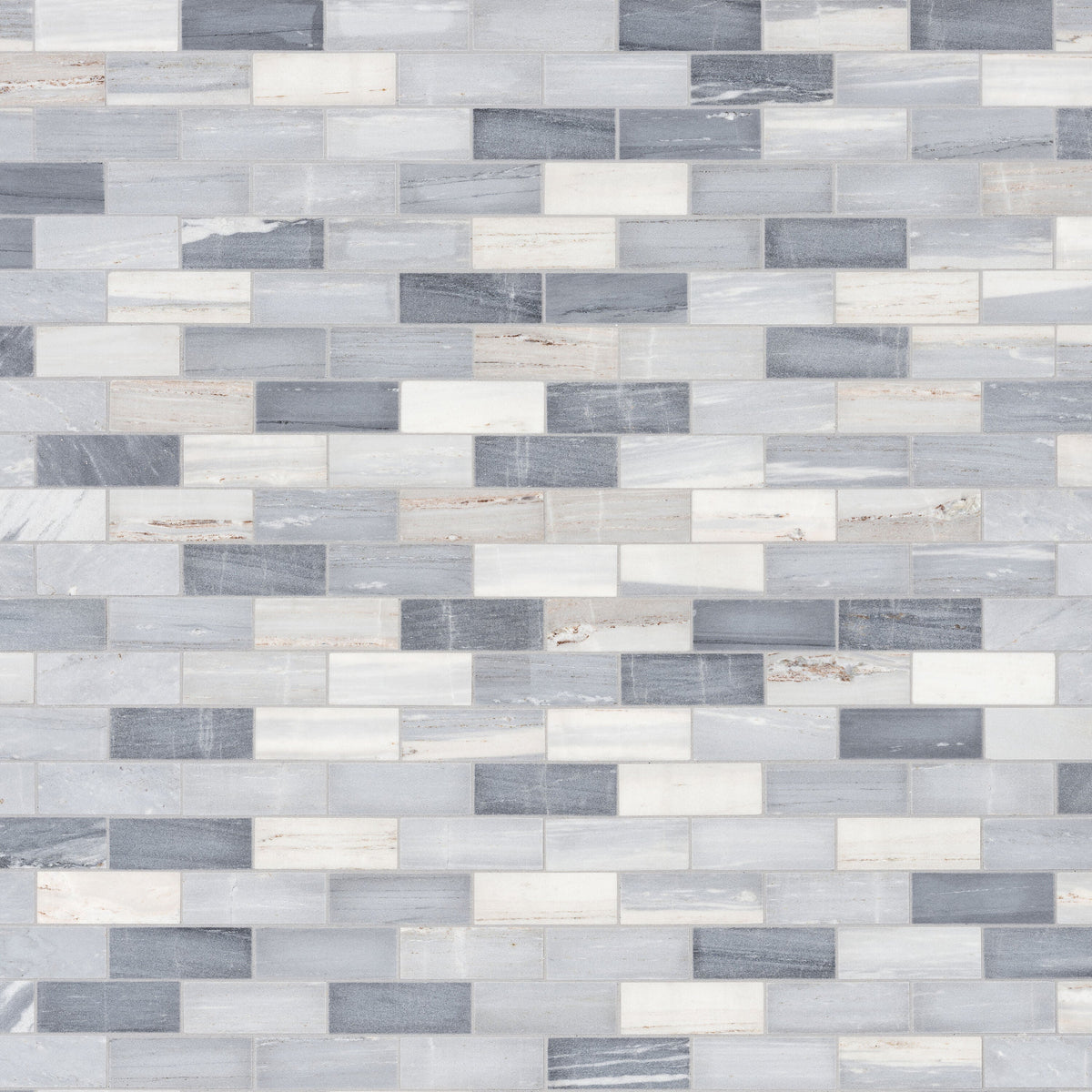 Satori Palissandro 12-in x 12-in Polished Natural Stone Marble Look Mosaic Floor and Wall Tile (0.97-sq. ft/ Piece)