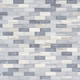 Satori Palissandro 12-in x 12-in Polished Natural Stone Marble Look Mosaic Floor and Wall Tile (0.97-sq. ft/ Piece)