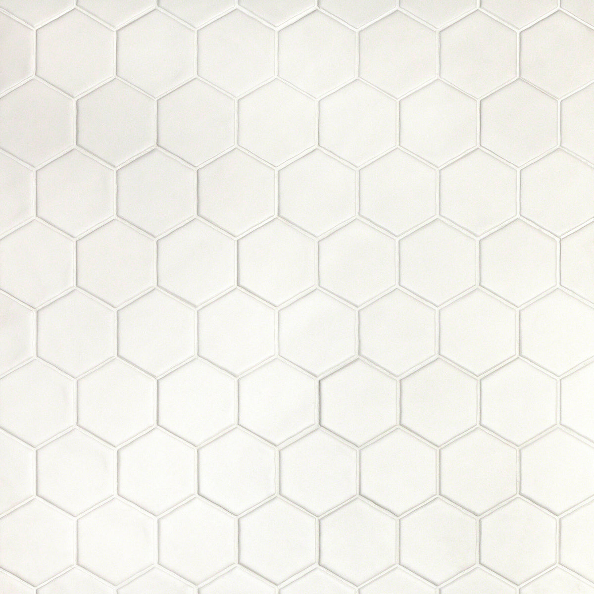 Artmore Tile Milton White 11-in x 12-in Matte Ceramic Cement look Hexagon Mosaic Floor and Wall Tile product image