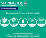 STAINMASTER PetProtect Obsidian Brown 20-mil x 7-in W x 48-in L Waterproof Interlocking Luxury Vinyl Plank Flooring
