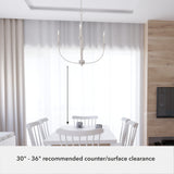 Hunter Southcrest 4-Light Distressed White Transitional Led Chandelier