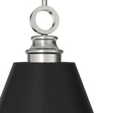 Hunter Klein 3-Light Brushed Nickel Transitional Cone LED Medium Hanging Kitchen Island Light