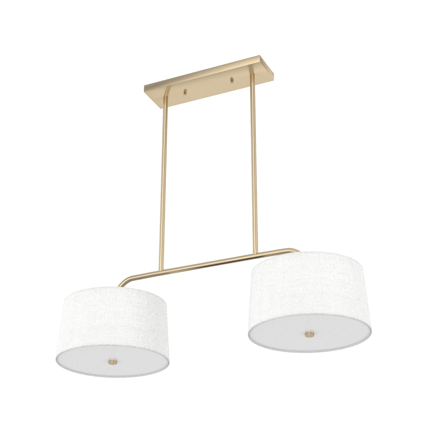 Hunter Cottage Hill 4-Light Alturas Gold Modern/Contemporary Drum LED Large Hanging Kitchen Island Light