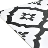 FloorPops Black 12-in x 12-in Water Resistant Peel and Stick Vinyl Tile Flooring, 20-sq ft Carton