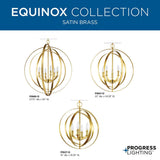 Progress Lighting Equinox 5-Light Matte Black Transitional Chandelier