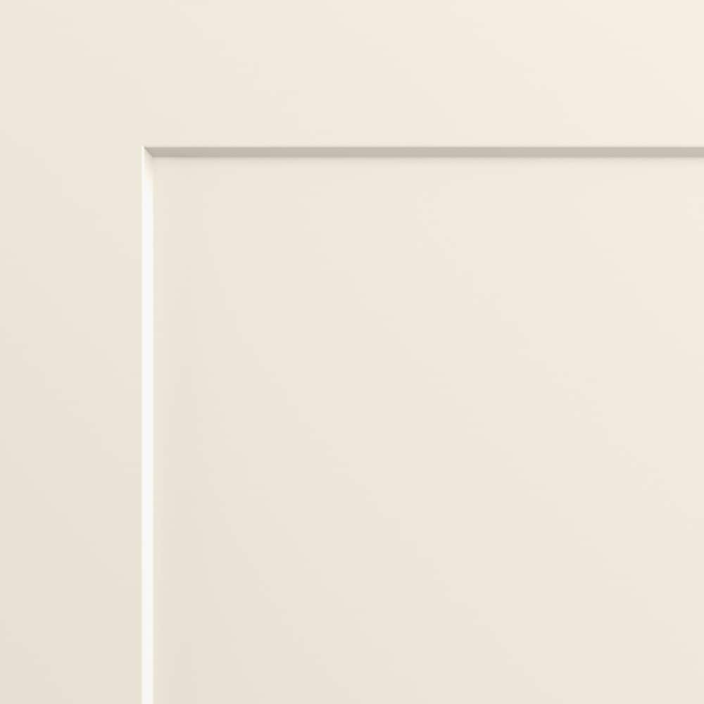 JELD-WEN Monroe 32-in x 80-in Primed 2-Panel Square Solid Core Molded Composite Left-Hand Single Prehung Interior Door with Flat Jamb