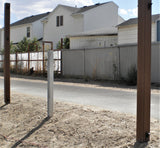 Trex Fencing Seclusions 9-ft H x 0.3-ft W Silver Residential Composite Fence Gate