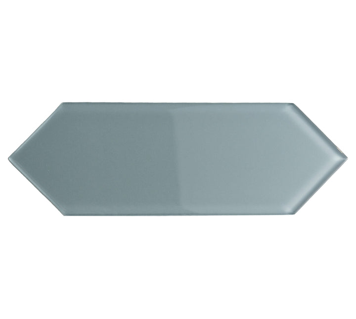 Giorbello (Sample) Glass Subway Slate 3-in x 9-in Glossy Glass Tile