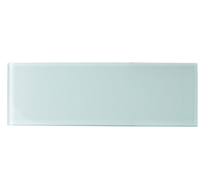 Giorbello (Sample) Glass Subway Baby Blue 3-in x 9-in Glossy Glass Tile