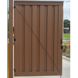 Trex Fencing Seclusions 0.375-ft H x 0.375-ft W Black Residential Composite Fence Gate