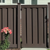 Trex Fencing Seclusions 0.58-ft H x 0.58-ft W Black Residential Composite Fence Gate