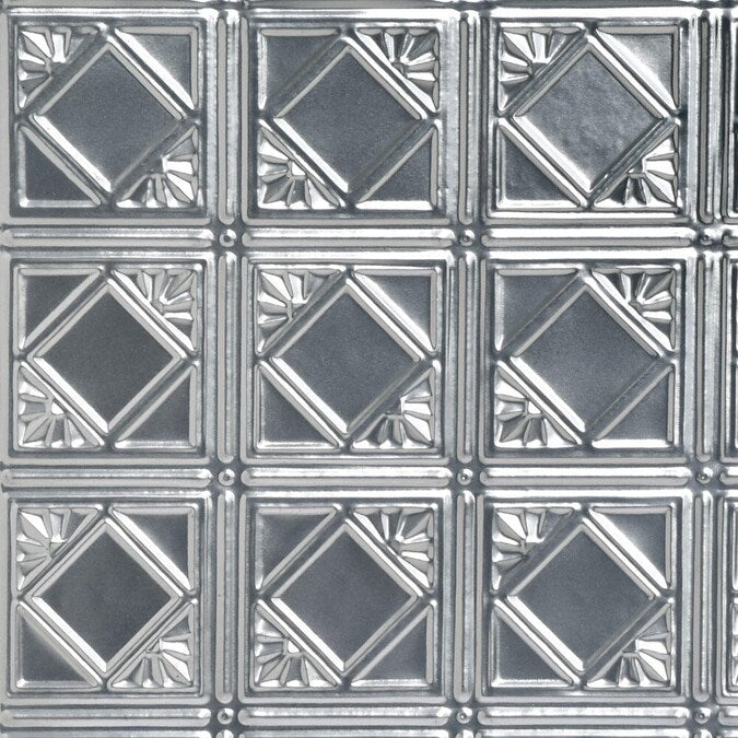 From Plain to Beautiful in Hours 2-ft x 2-ft Carnivale Lacquered Steel Surface-mount Ceiling Tile (6-Pack, 24-sq ft / Case)