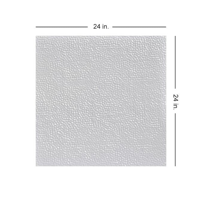 From Plain to Beautiful in Hours 2-ft x 2-ft Pounded White Steel Drop Ceiling Tile (6-Pack, 24-sq ft / Case)