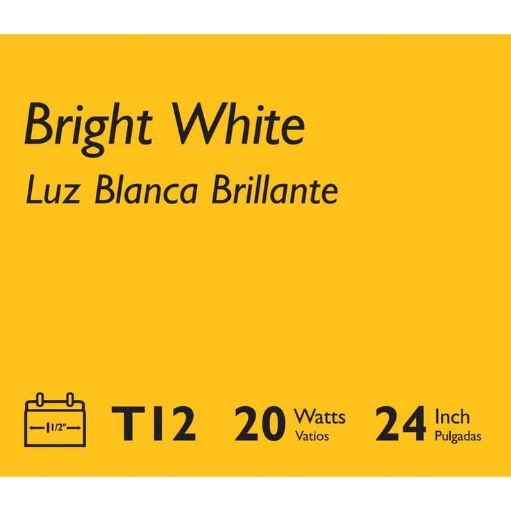 Philips 20-Watt 2 ft. Linear T12 Fluorescent Tube Light Bulb Bright White (3000K)